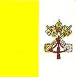 Флаг государства-города Ватикан.