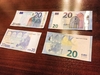 В конце ноября вводится в обращение новая банкнота номиналом в 20 евро