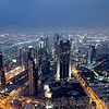 Дубай. Вид с небоскрёба Burj Khalifa - самого высокого здания в мире 828 м