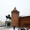 Коломна.Маринкина башня и памятник Дмитрию Донскому