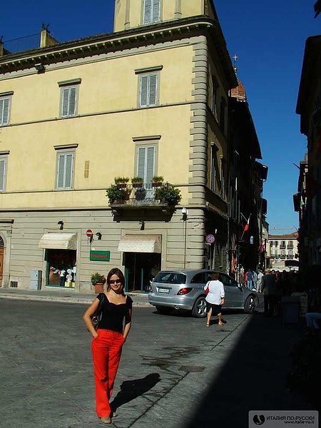 В Ареццо (в этом городе снимали эпизоды из фильма "La vita e' bella")