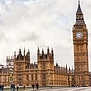 Часовая башня Вестминстерского дворца в Лондоне.