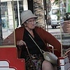 Бабушка в вагончике