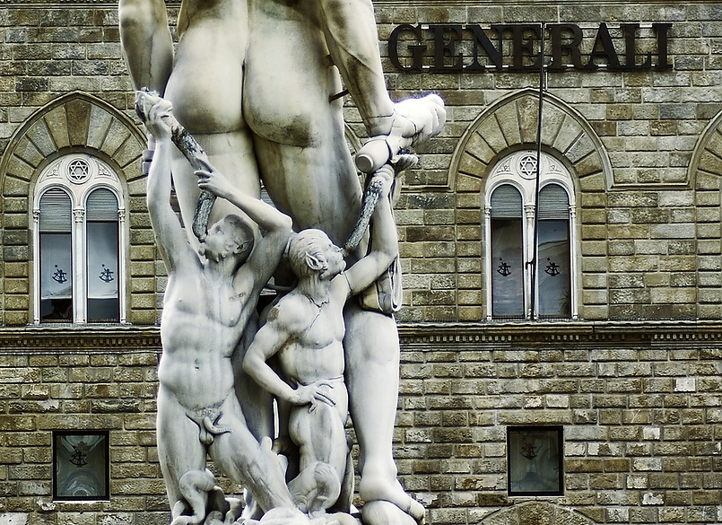 Quello, che Generali non vedono mai. 2 Fontana del Nettuno, Piazza della Signoria, Firenze, 24-05-2015 , foto by iramashura.